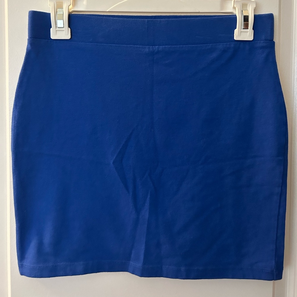 Blue mini skirt